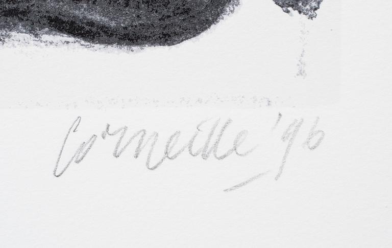 BEVERLOO CORNEILLE, 2 serigrafier varav en i färg, signerade, numrerade HC 16/25 och I/XXV och dat- 96.