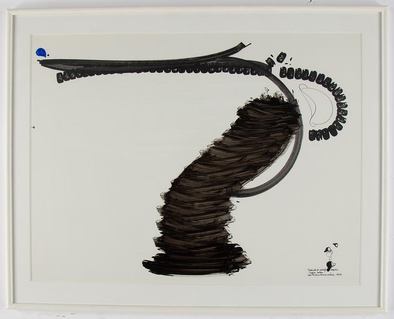 CARL FREDRIK REUTERSWÄRD, ink & gouache, signed and dated 1973-73.