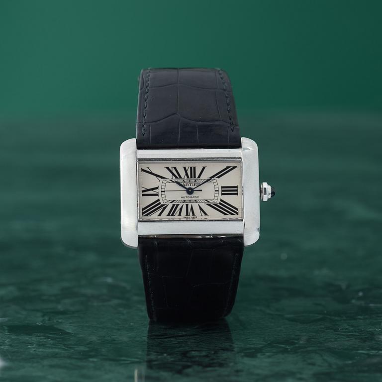 CARTIER, Tank Divan, wristwatch, 38 x 24,5 (30) mm,