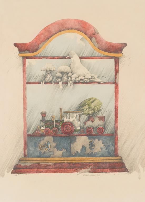 Raimo Kanerva, watercolour, signed and dated-79.