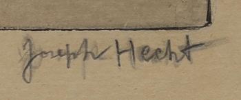 JOSEPH HECHT, etsningar, 2 st, sign och numr.