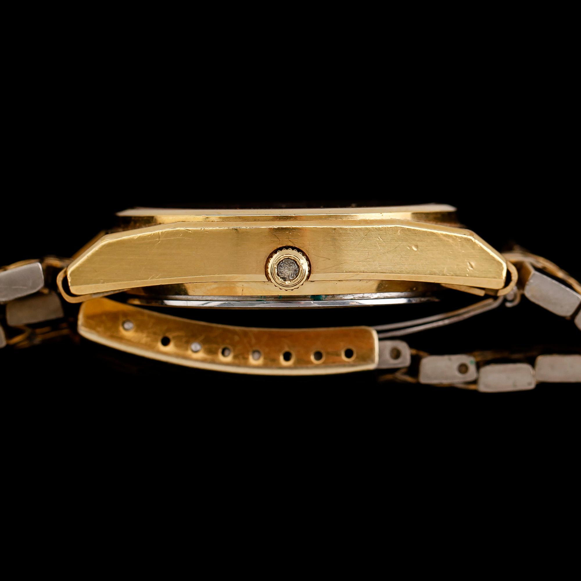 ARMBANDSUR, guld på stål, Omega Seamaster, Quartz.