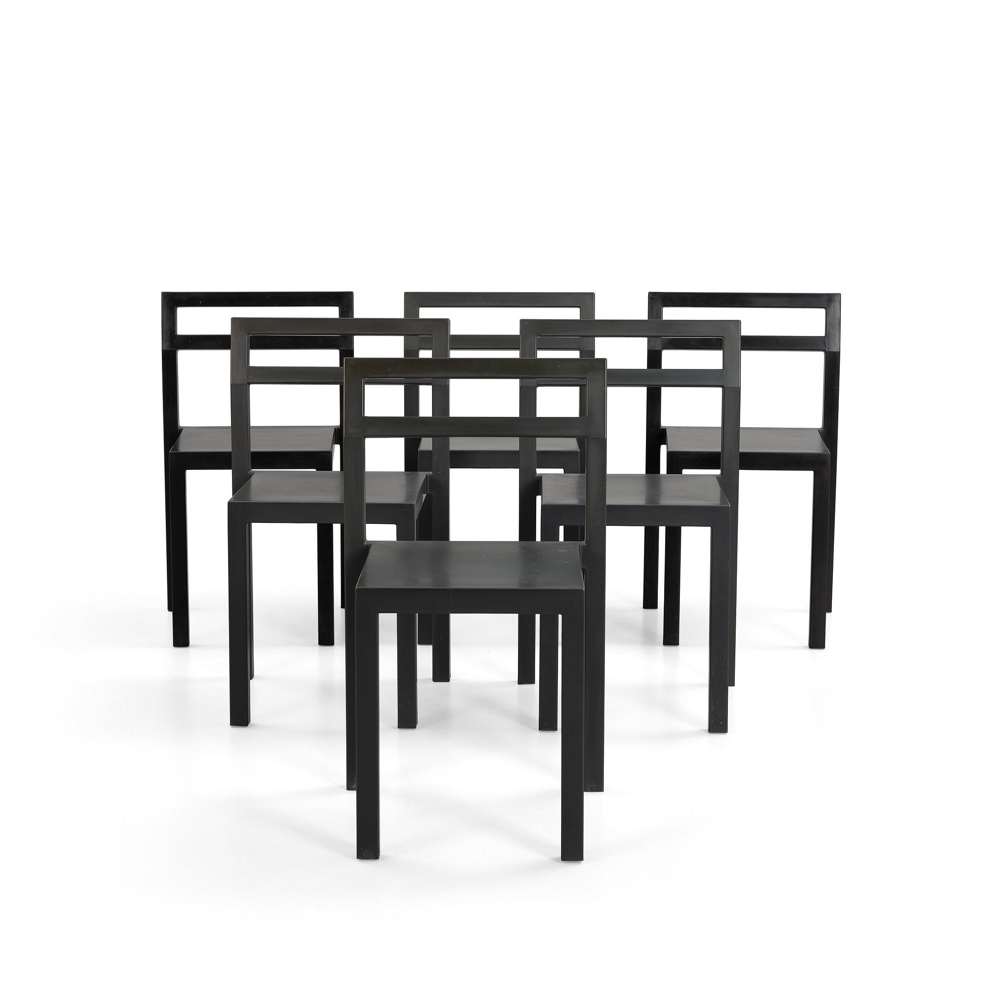 Boris Berlin/Poul Christiansen, stolar,  6 stycken, "Non", Komplot design, Källemo, 2000-tal.