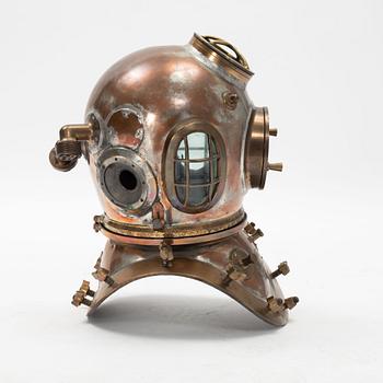 A 12-bolt diving helmet, Siebe Gorman, London, No 15013.