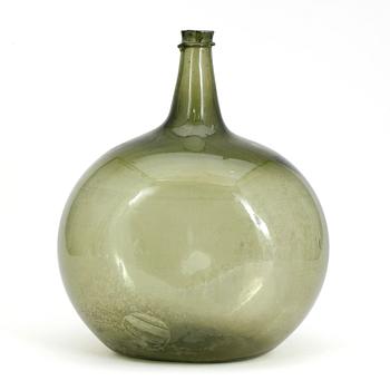 FLASKA, glas, sannolikt 1700-tal.