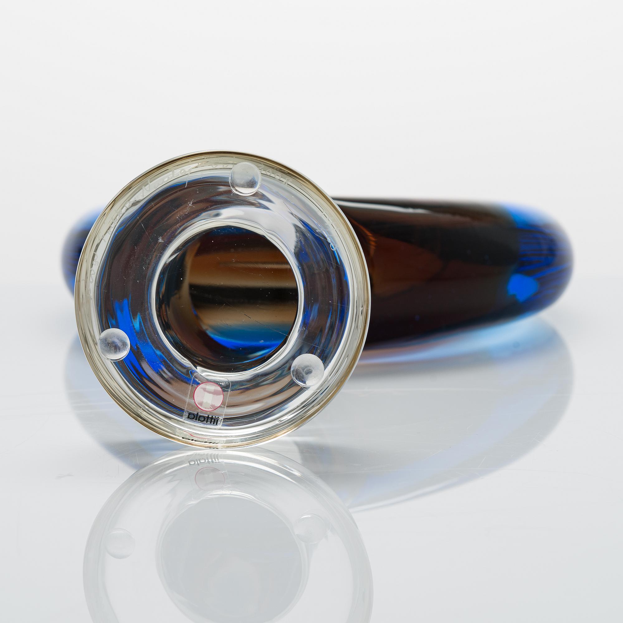 Oiva Toikka, glasskulptur, "Lollipop", signerad Oiva Toikka Nuutajärvi 2008 34/60.