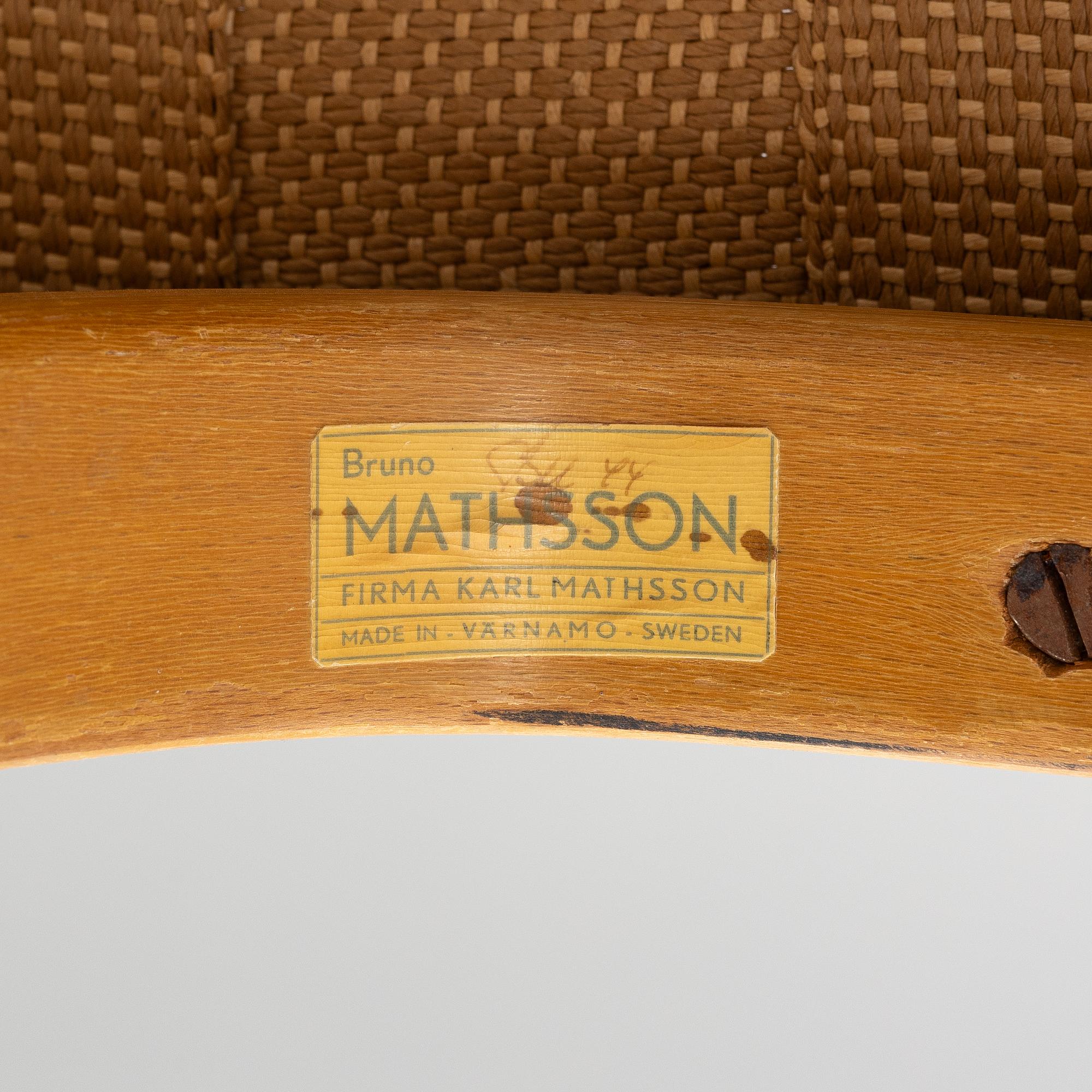 Bruno Mathsson, Lounge chair “Pernilla”, Firma Karl Mathsson, 1944.