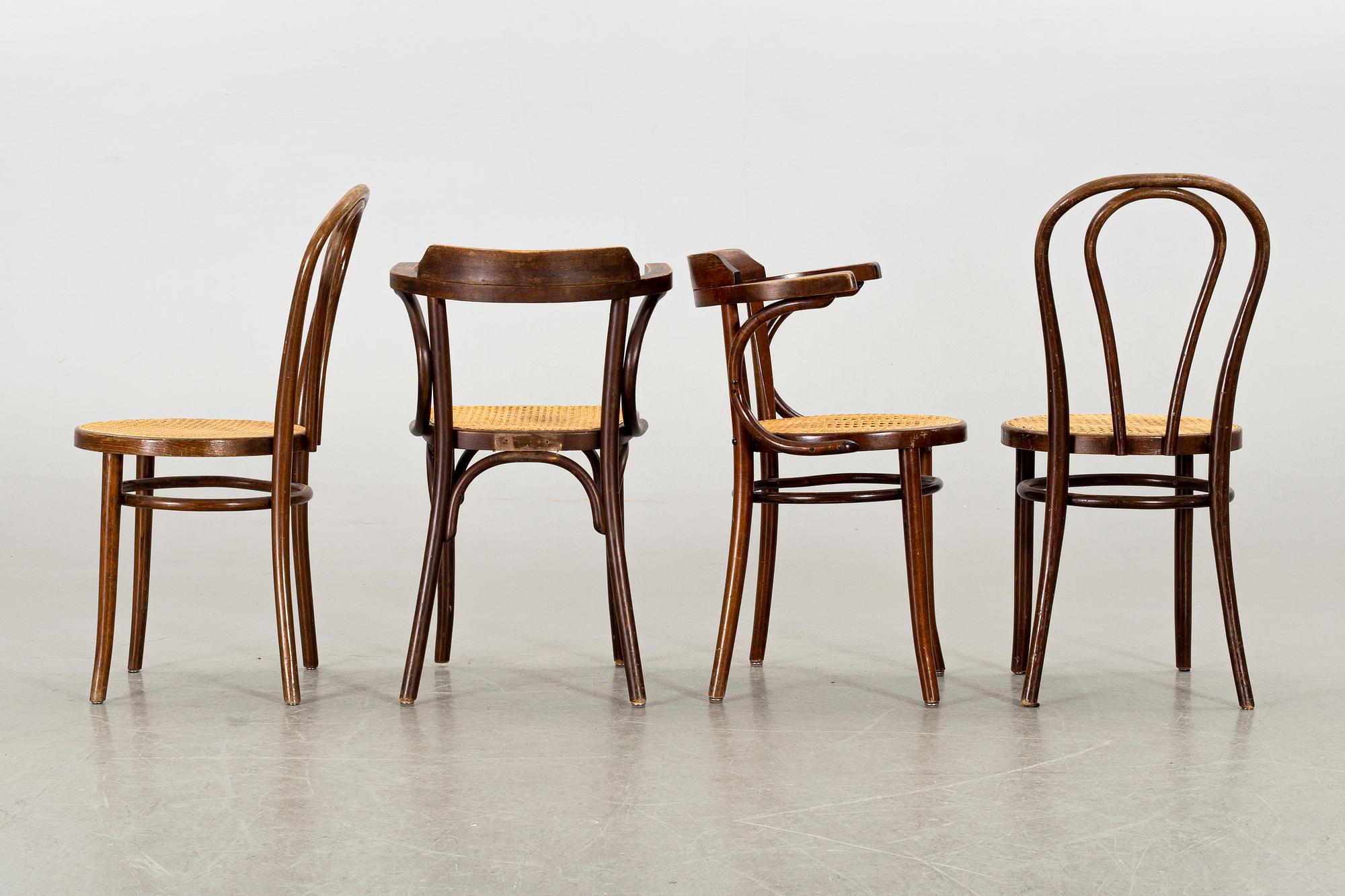 STOLAR 4 st samt KARMSTOLAR 2 st tidigt 1900-tal snarlika.