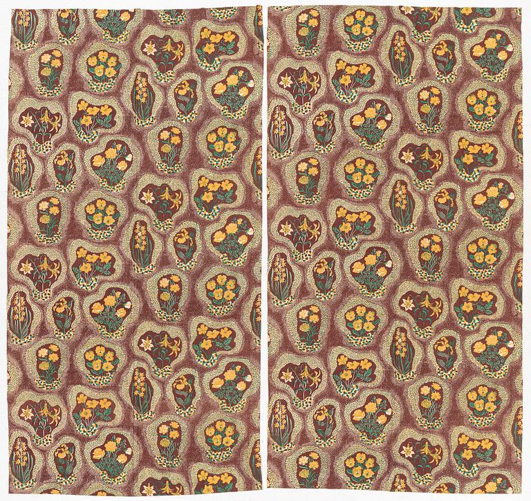 Josef Frank, a pair of 'Catleya' curtains, Svenskt Tenn Company.