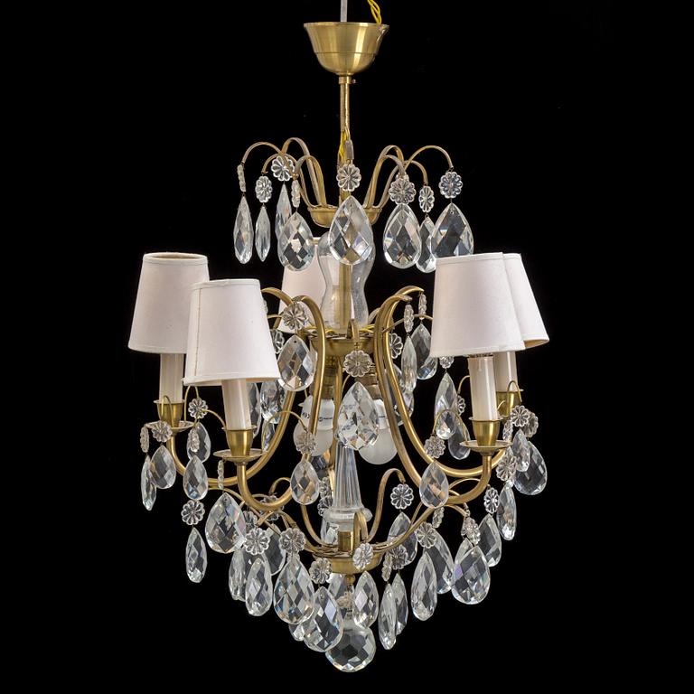 A CHANDELIER, rococo-style, 20th century.