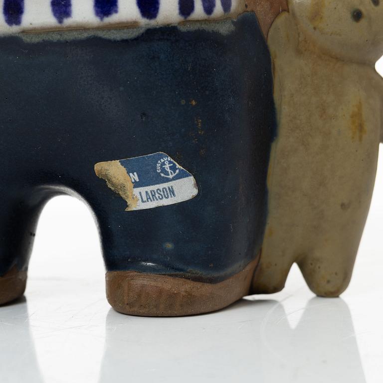 Lisa Larson, figurin, stengods, "Malin", ur serien "Larsons ungar", Gustavsberg.