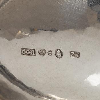 A Swedish silver sauce boat, marks of C.G. Hallberg, Stockholm 1926.
