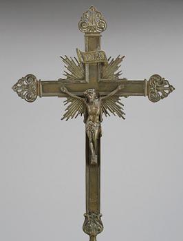 KRUCIFIX, mässing, 1900-tal.