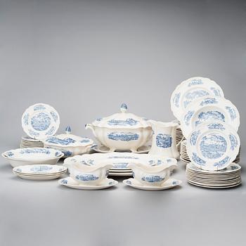 MATSERVIS, 74 delar, porslin, "English Gardens", Johnson Brothers, England 1900-första hälft.