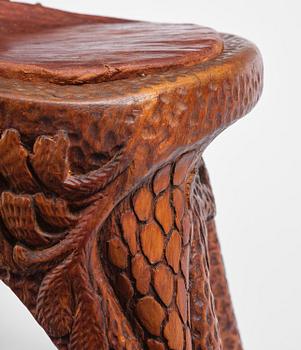 Knut Fjaestad, stabbestol, jugend, Sverige, 1915.