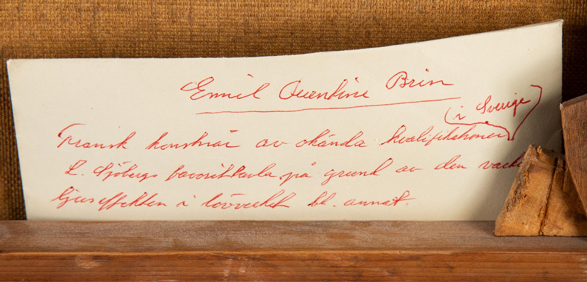 Quentin-Emile Brin, oil on canvas, signed.