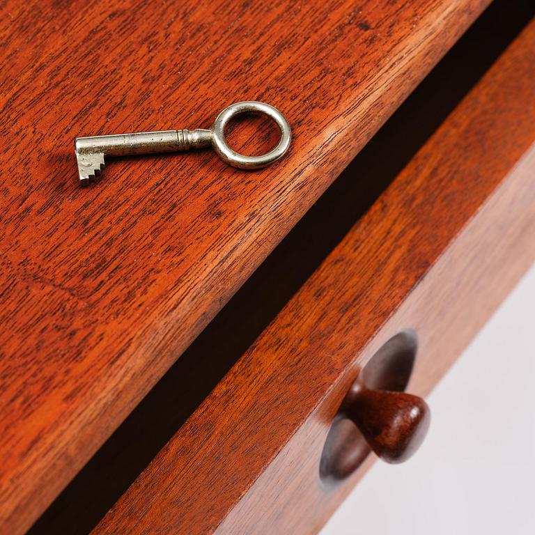 Hans J. Wegner, a model PP305 teak desk, PP Møbler, Denmark 1970s.