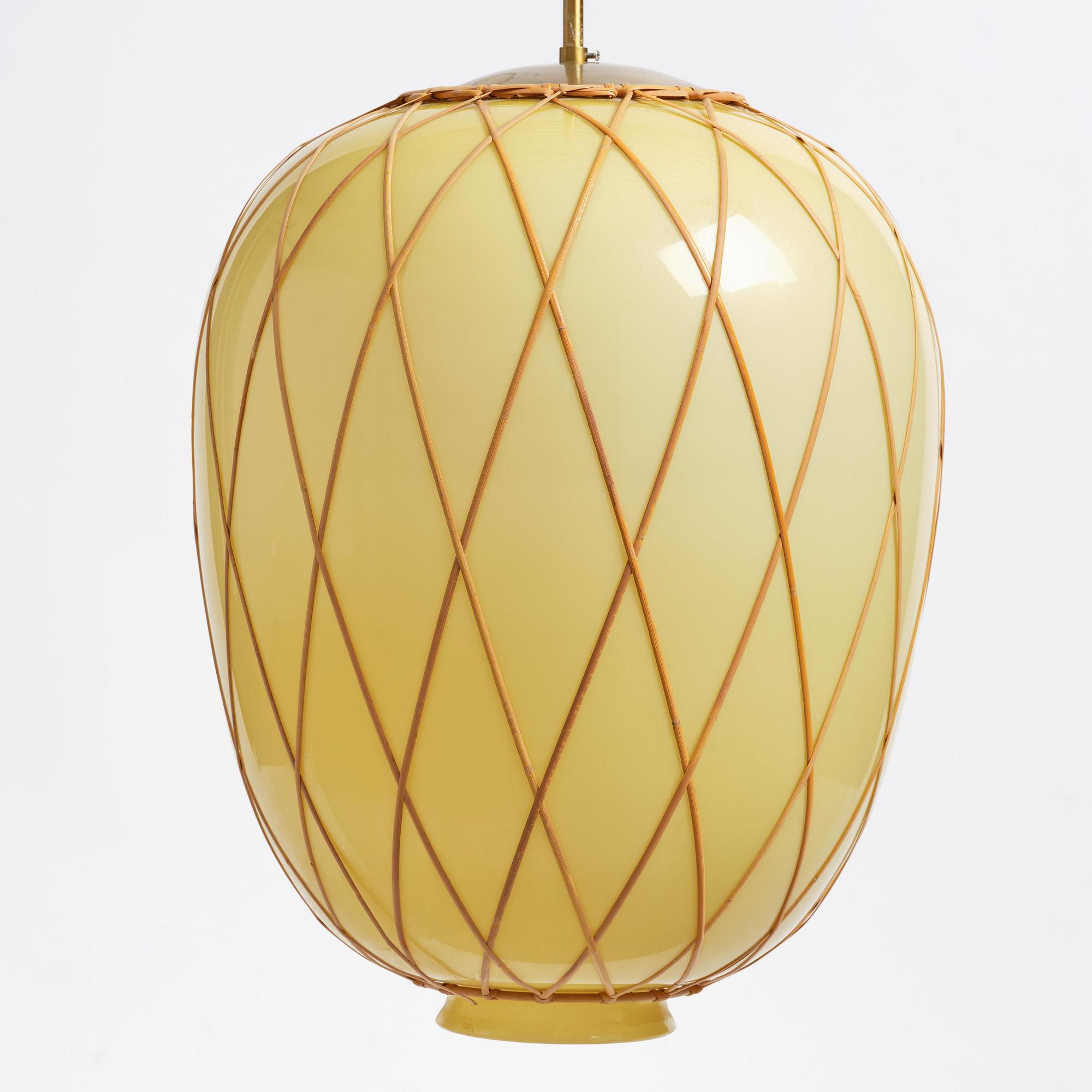 Harald Notini, a ceiling lamp model "11555", Arvid Böhlmarks Lampfabrik, Stockholm, 1940s.