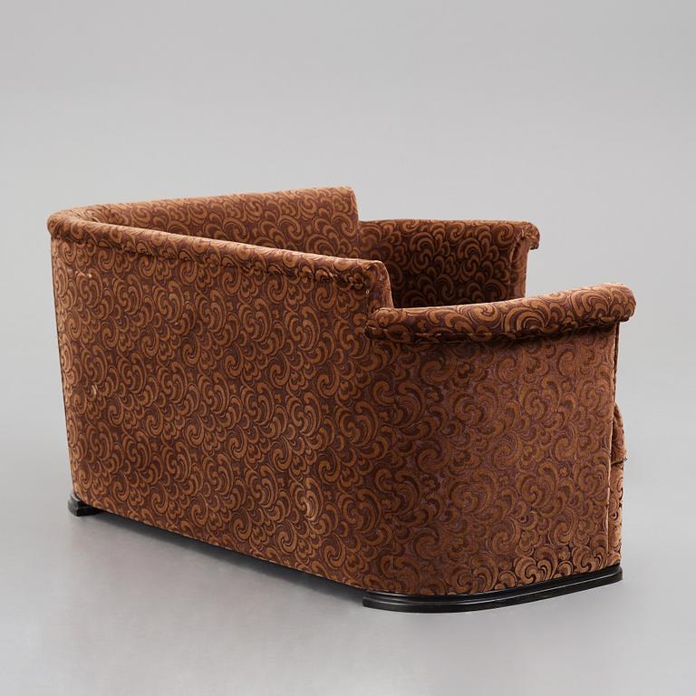 Axel Einar Hjorth, probably, a curved sofa, Nordiska Kompaniet, Sweden 1930s.