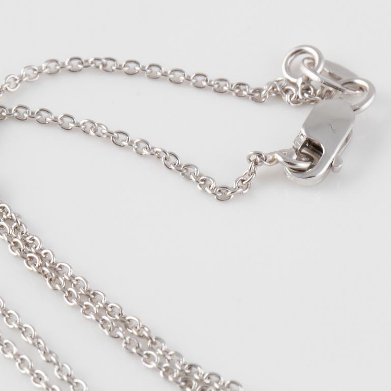 HÄNGE, 18K vitguld med briljantslipad diamant 1.02 ct. Vikt 2,9 gram.