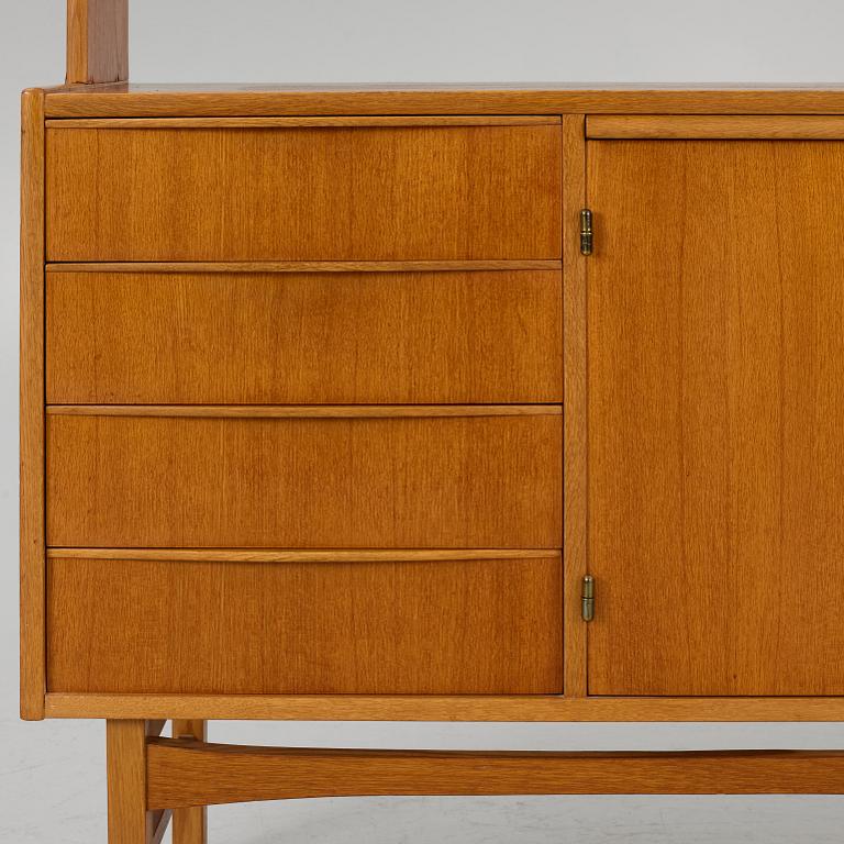 A 1960's/70's two-part bookcase.