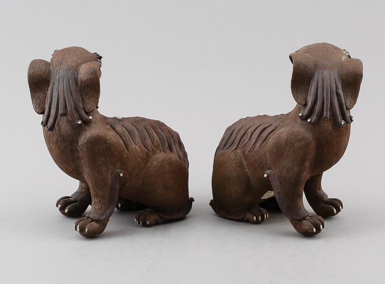 FIGURER, 2 st, keramik, Kina.