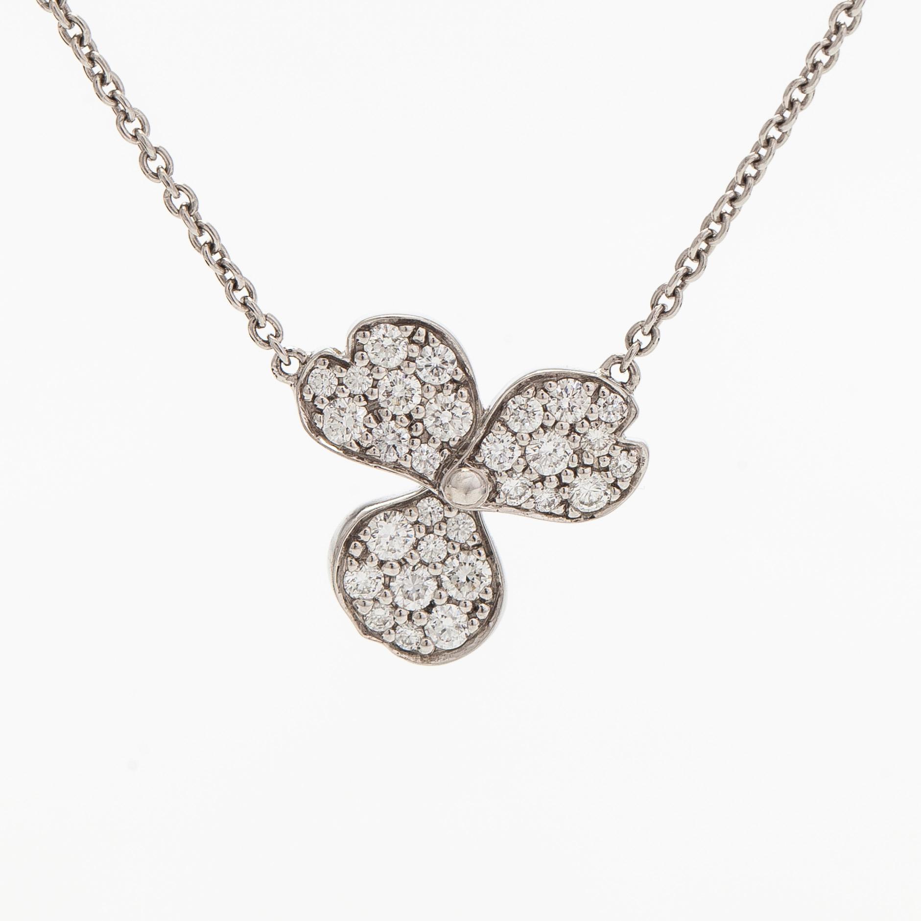 Tiffany & Co, a platinum 'Paper Flowers' necklace with diamonds.