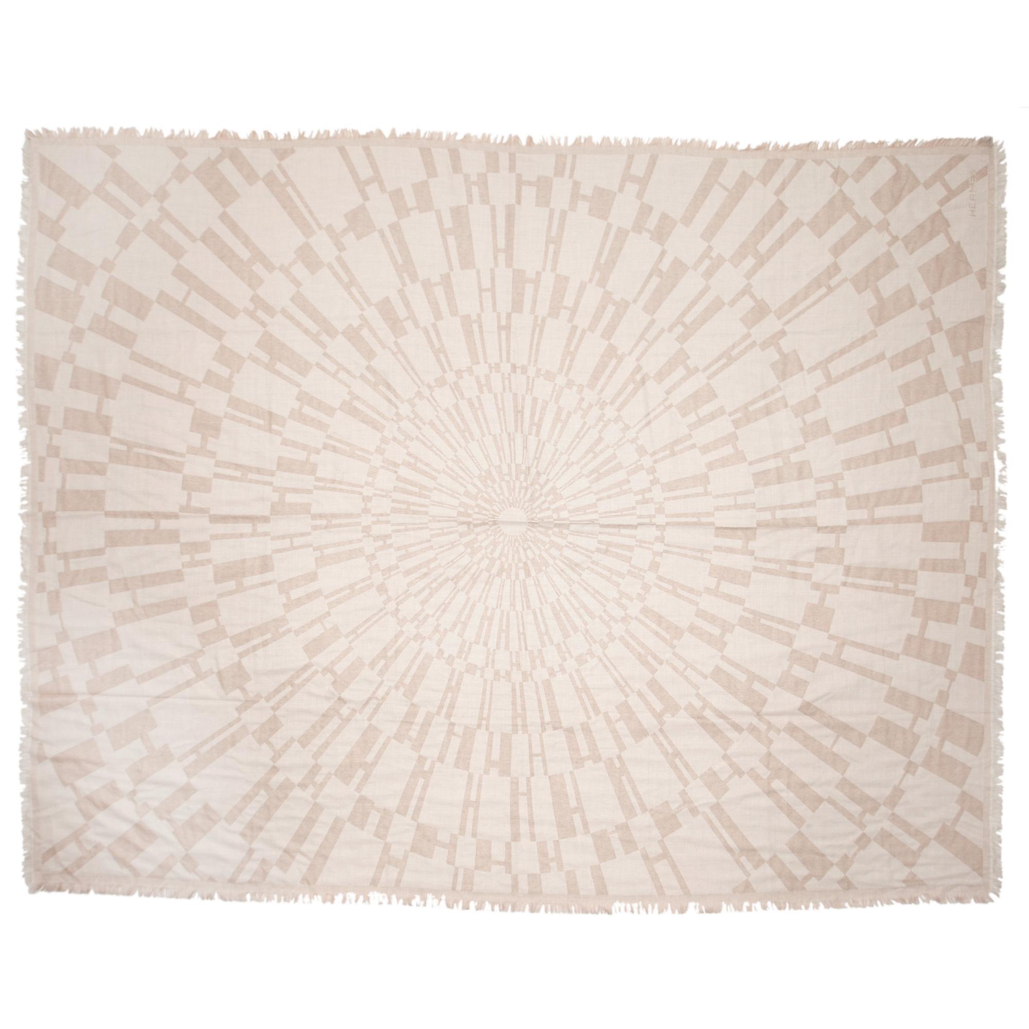 HERMÈS, as cashmere and silk shawl.