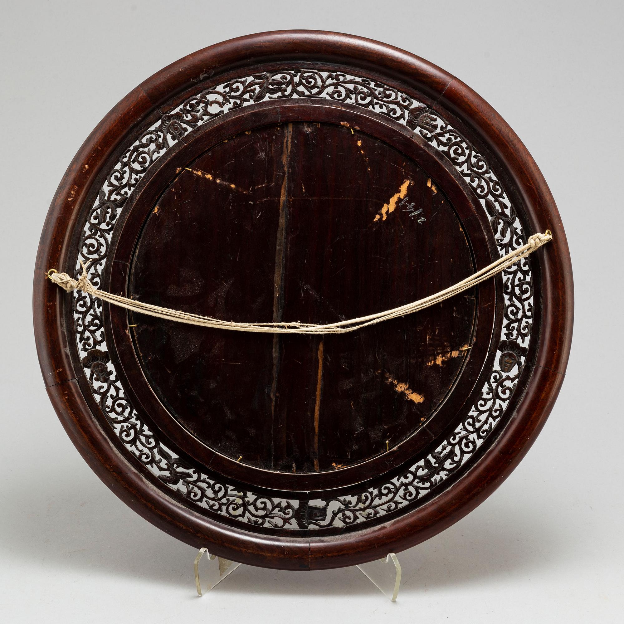 A Chinese famille rose porcelain placquer, 20th century.