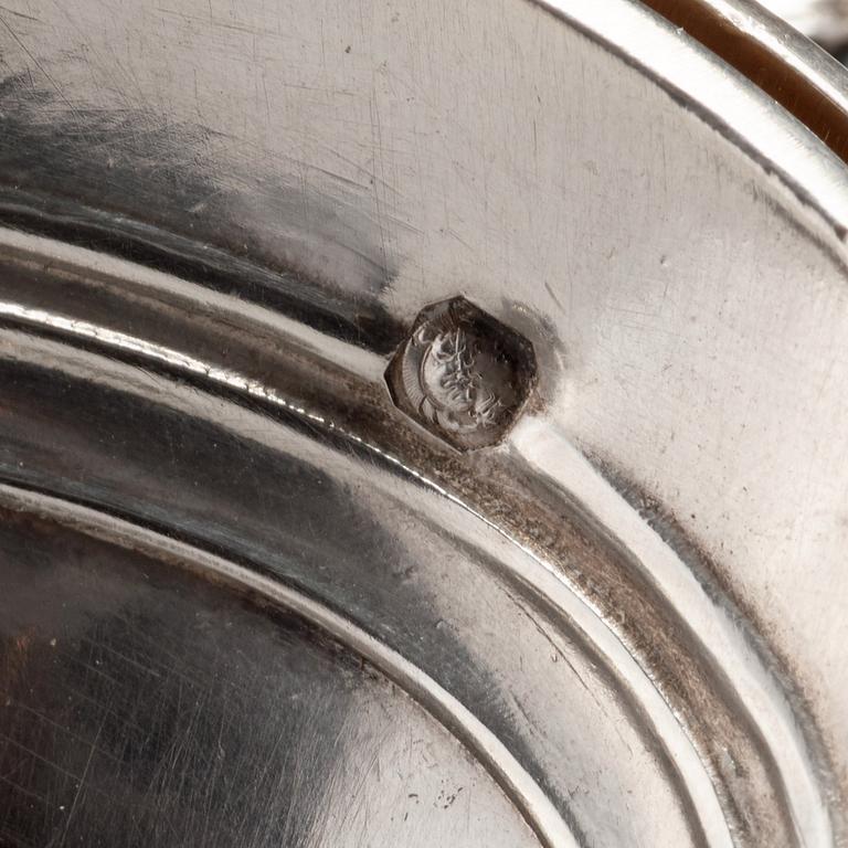 Vinkanna, Frankrike 1800-talets mitt, silver och glas.