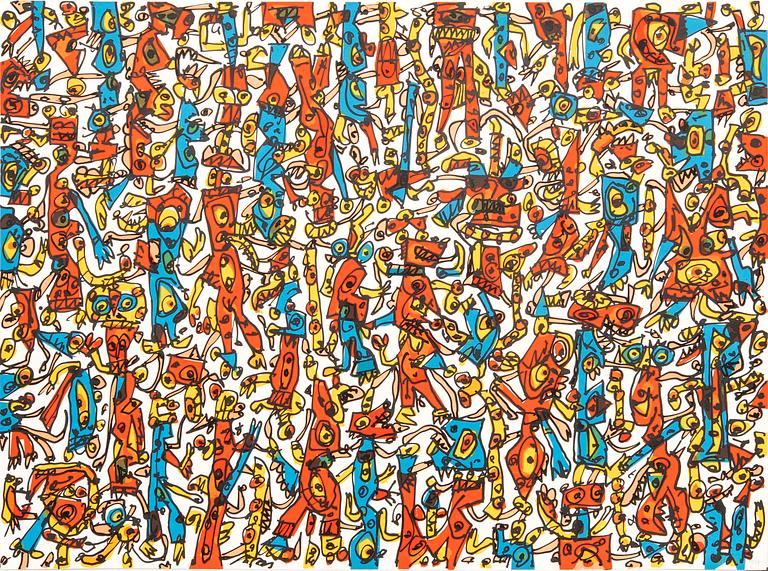 Antonio Saura, lithograph signed and numbered 24/125.