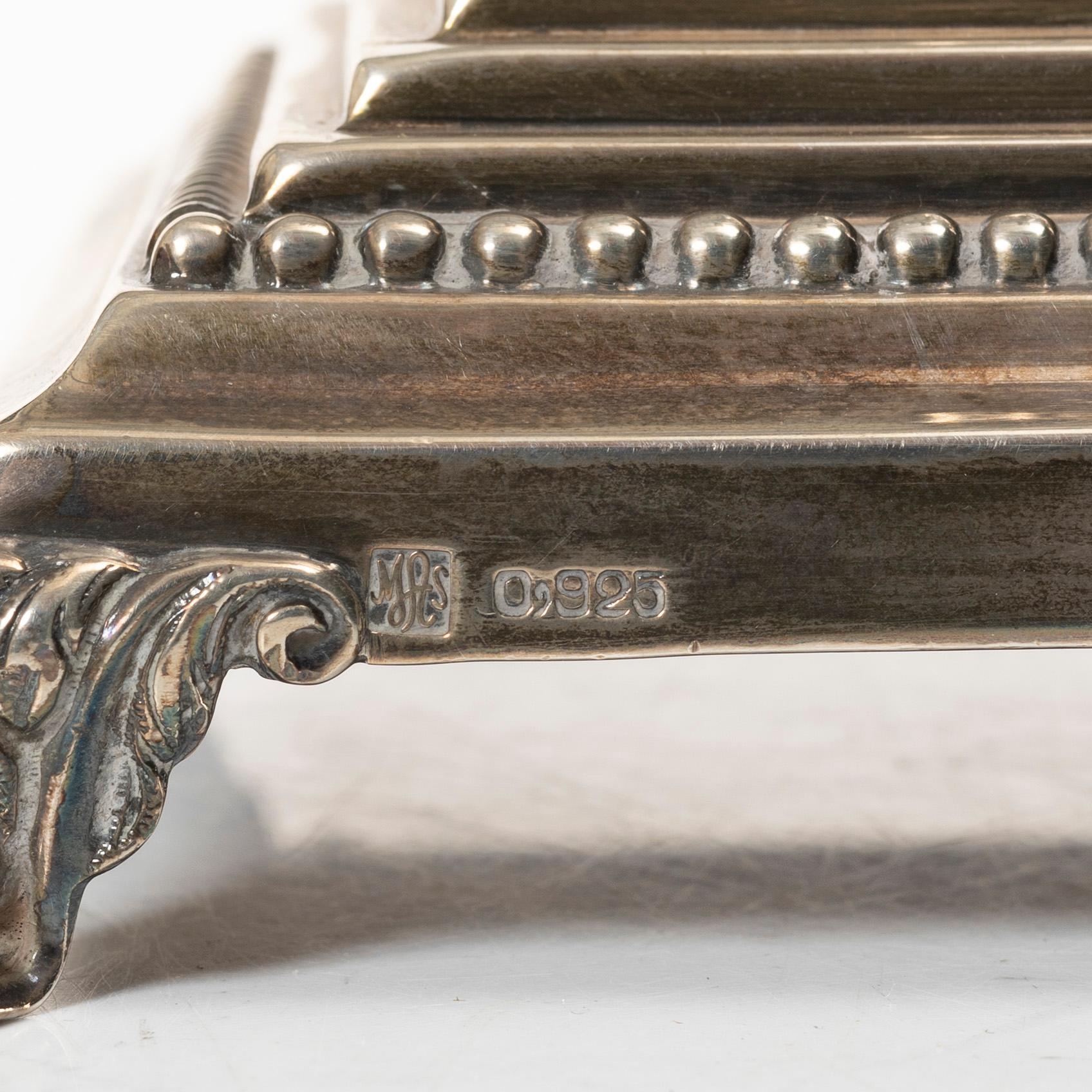 Candelabra, a pair, sterling silver, second half of the 20th century.