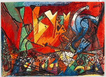 MATTA, Pablo Picasso, The Marina Picasso collection Ege Art Line, Danmark, 1900-talets slut, tuftad ca 204 x 140 cm.