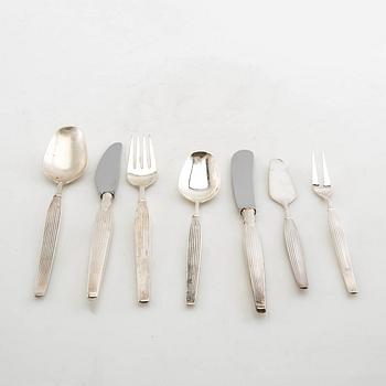 Henning Seidelin bestick 43 dlr "Savoy" nysilver Frigast Danmark 1900-talets mitt.