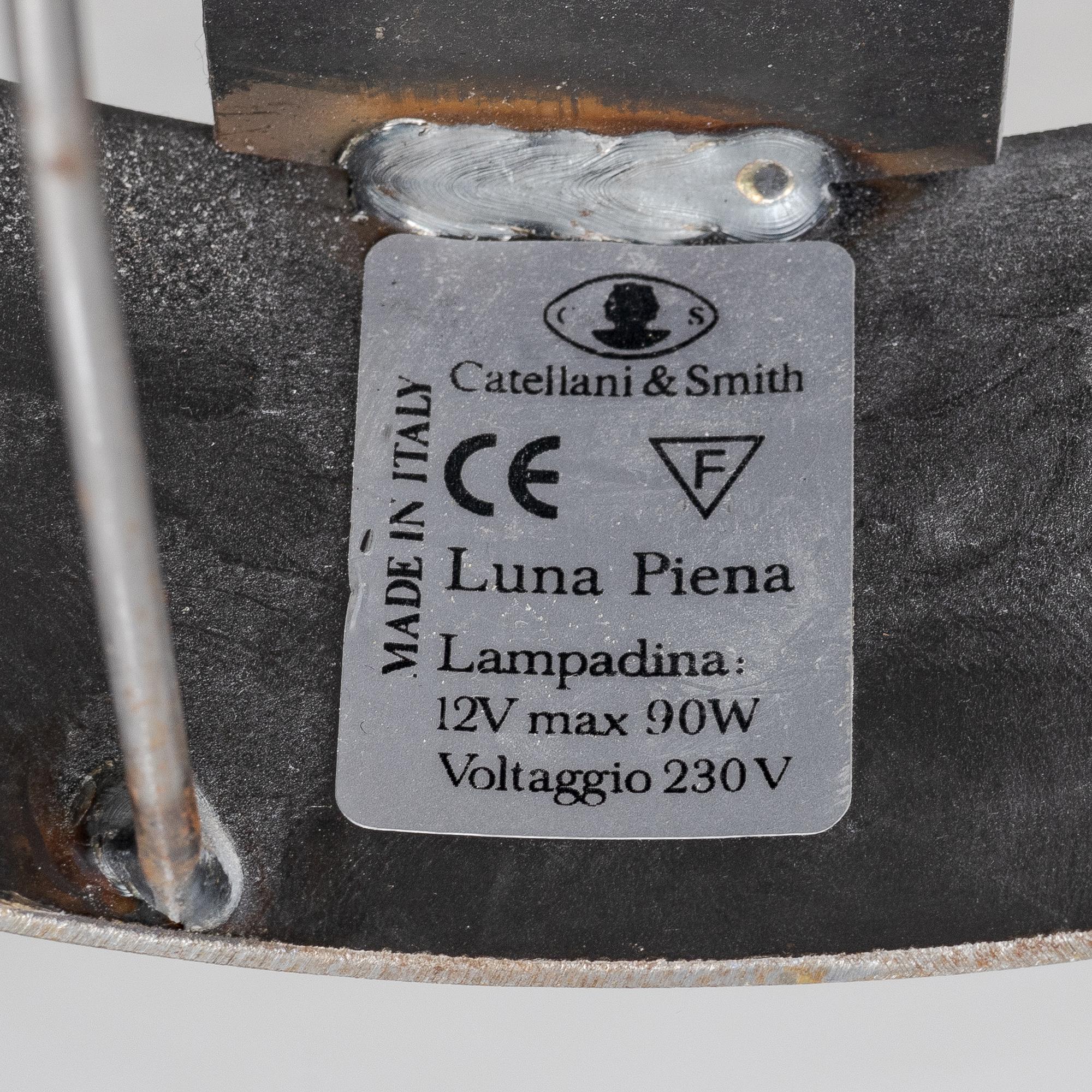 Enzo Catellani, wall lamp, "Luna Piena", Catellani & Smith, Italy, contemporary.