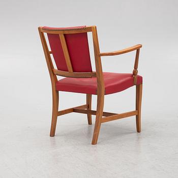 Josef Frank, a model '2067' chair, Firma Svenskt Tenn, mid 20th century.