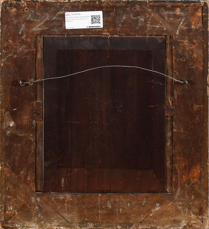 OIDENTIFIERAD KONSTNÄR, olja på pannå, ej signerad, 1800-tal.