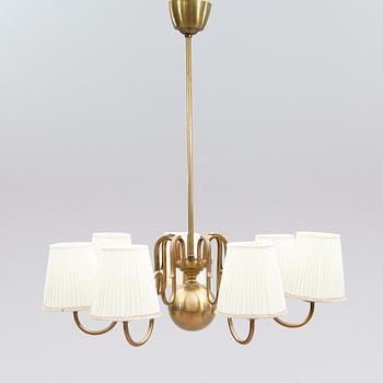TAKLAMPA, 1900-talets första hälft. Höjd ca 80 cm.