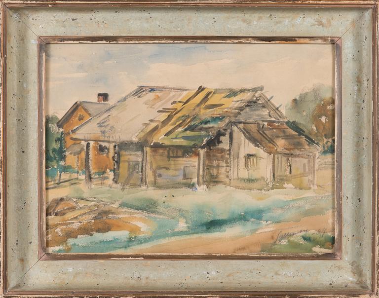 TYKO SALLINEN, water colour, signed and dated-24.