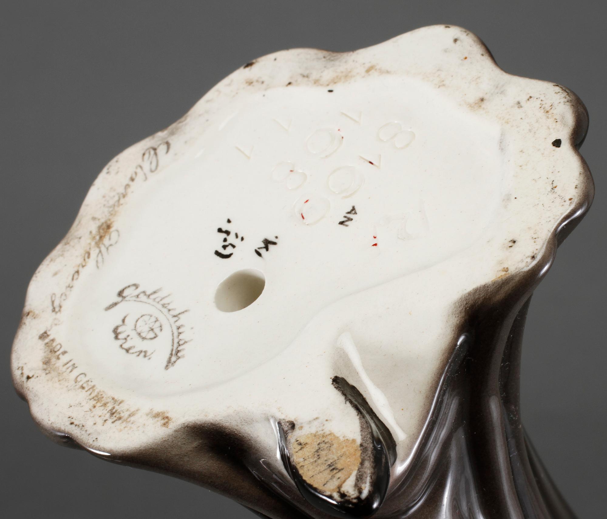 FIGURIN, porslin, Claire Herczeg, Goldscheider, Tyskland, 1920/30-tal.