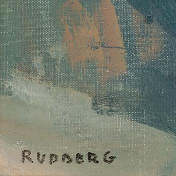 GUSTAV RUDBERG, olja på duk, signerad.