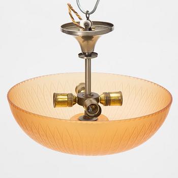 Harald Notini, a Swedish Modern ceiling lamp, Böhlmarks, 1930's/40's.