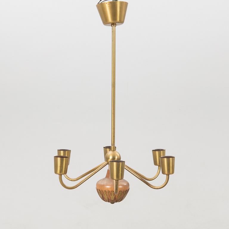 Cebe, ceiling lamp model no. A4170, 1940s.