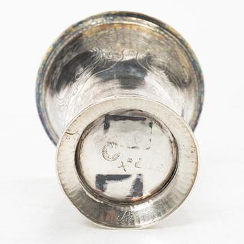Carl Johan Bask, bägare, silver, Södertälje 1766.
