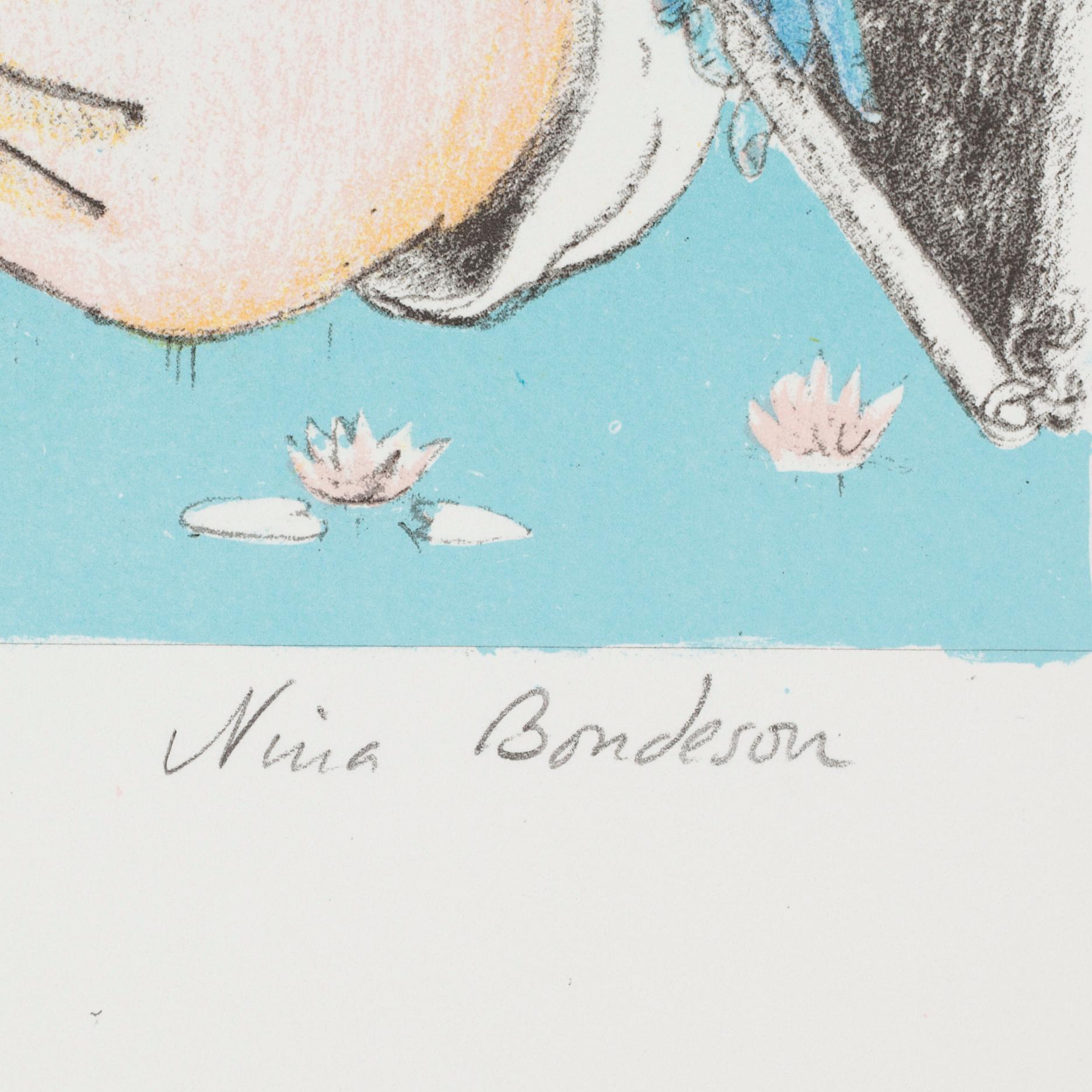 NINA BONDESON, färglitografi, signerad och numrerad 96/100.