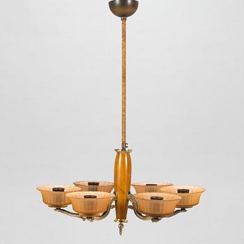 Paavo Tynell, taklampa, modell 1855/5, Taito 1930-tal.