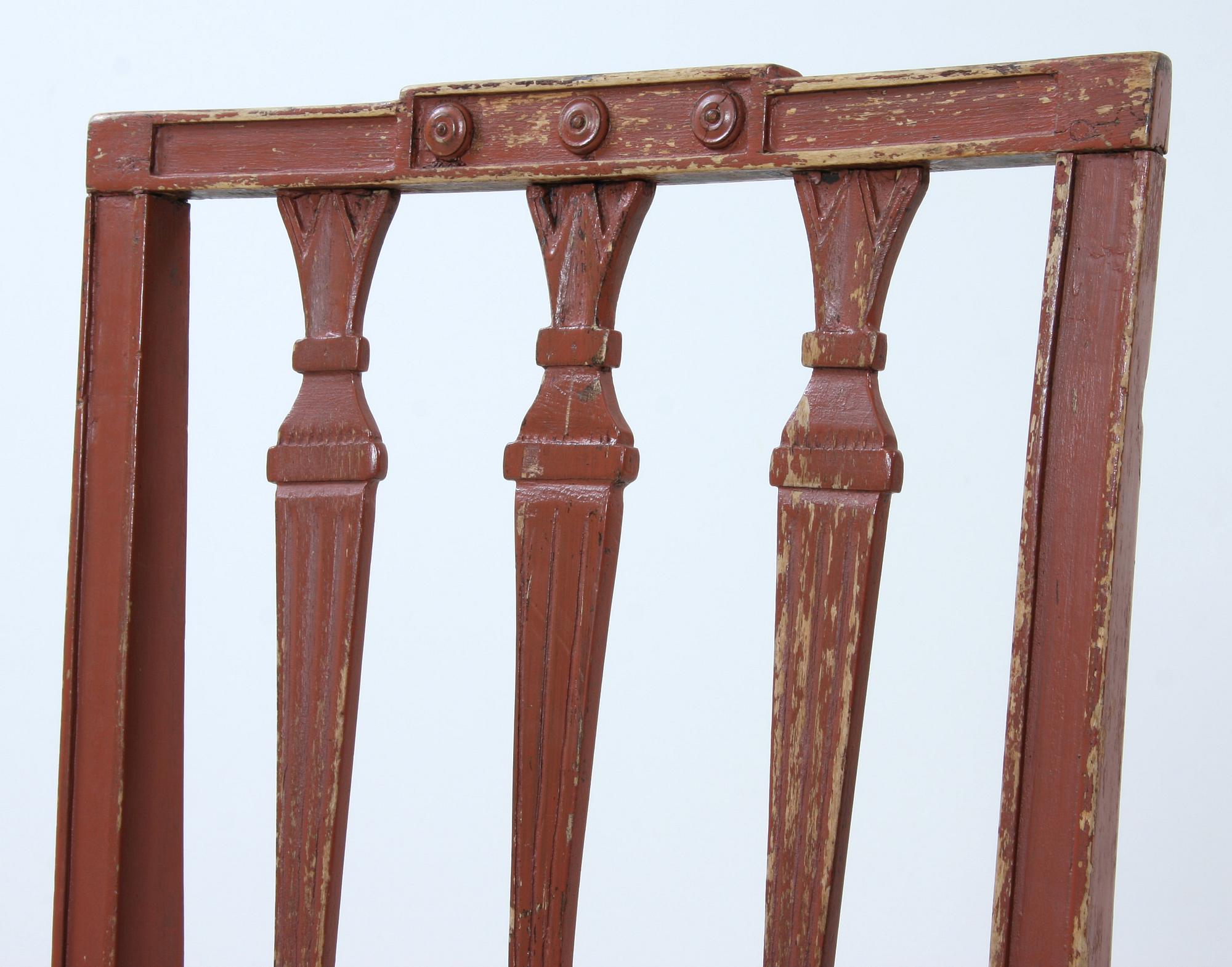 STOLAR, 6 st, gustavianska, 1800-tal.