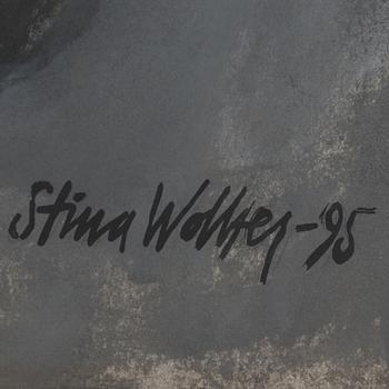 STINA WOLLTER, gouache, signed 1995.
