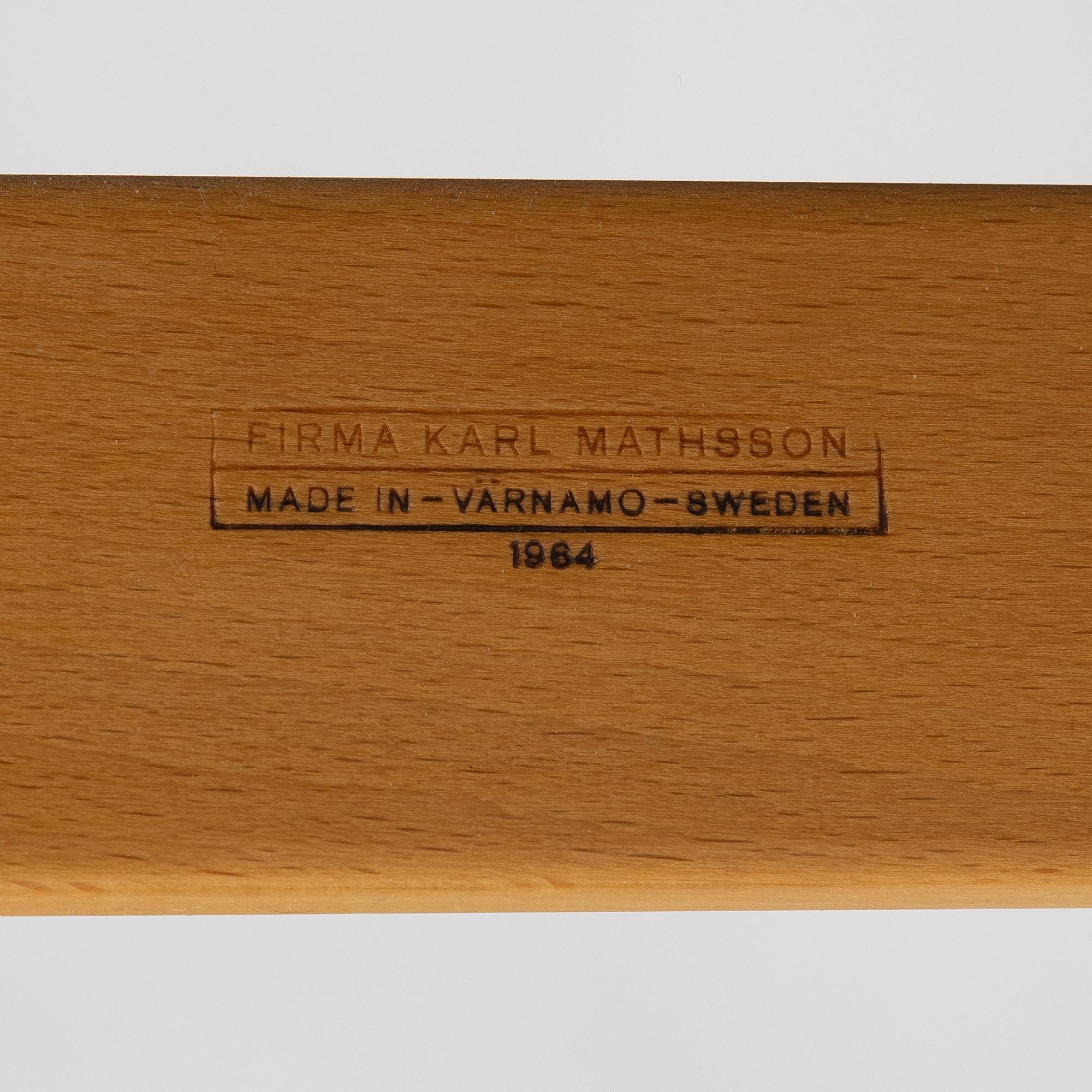 Bruno Mathsson, liggfåtölj, "Pernilla 3", Firma Karl Mathsson, 1964.