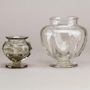 VASER 2 st, Eda Glasbruk, 1940-50-tal.